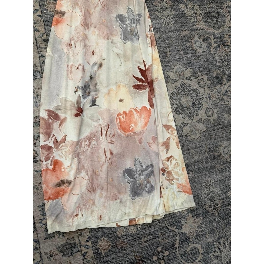 Vintage Cache Alexia Admor Dress Pastel Florals Maxi Gown Acetate - Picture 2 of 4